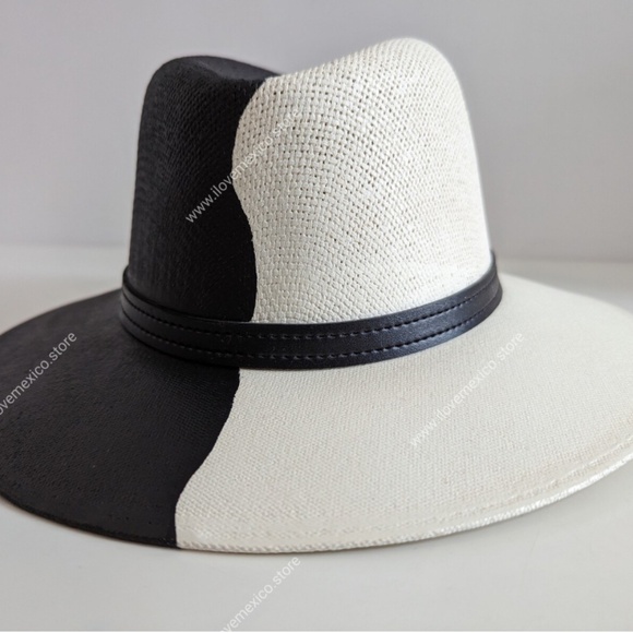 NEW!!  Hand Made Color Block Brim Straw Hat main image 10